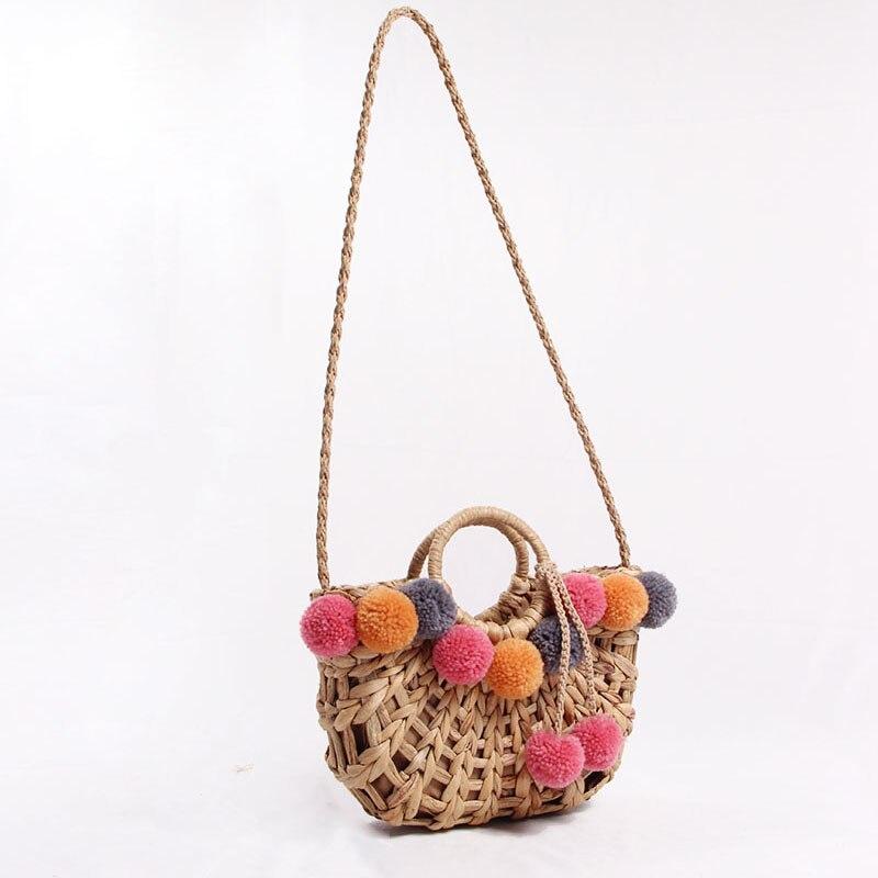 Hollow Straw Bag (Colorful)