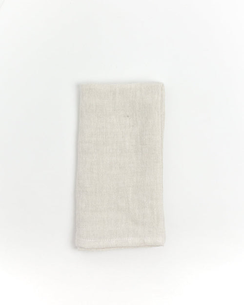 Stone Washed Linen Hemmed Dinner Napkins