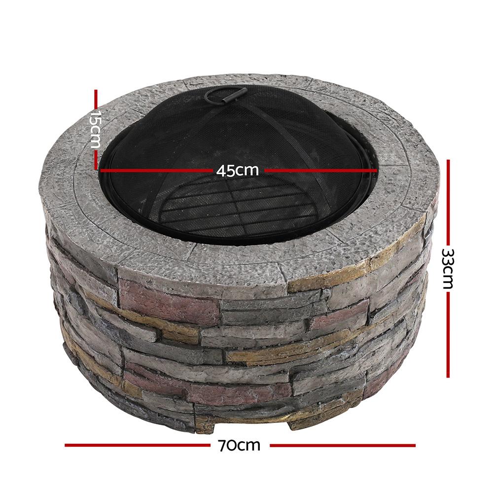 Outdoor Table Charcoal Fire Pit