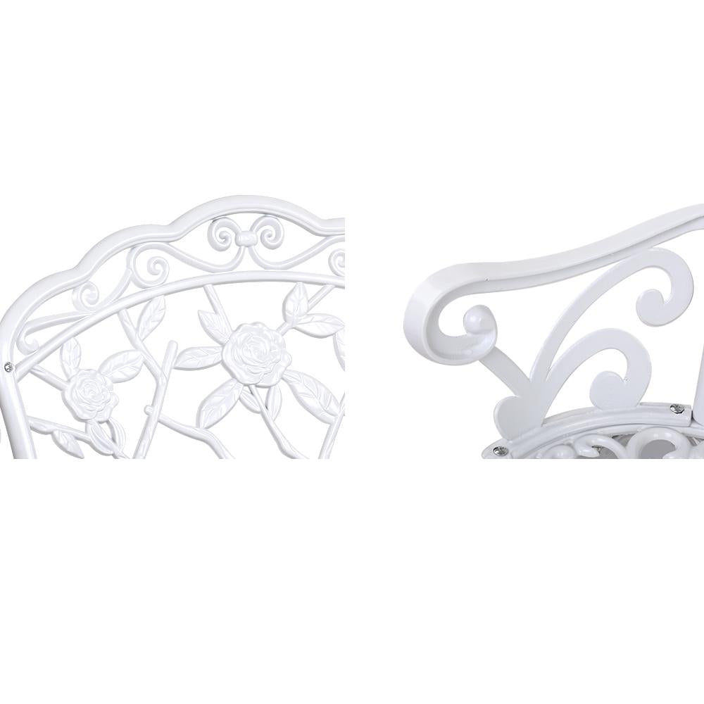 Victorian Garden Bench (White)