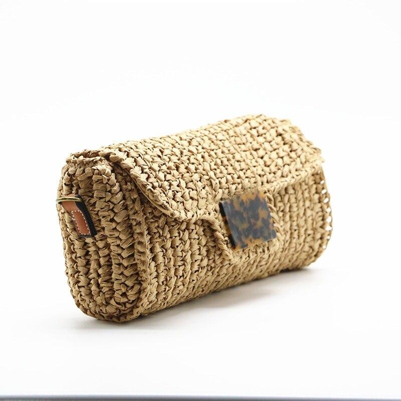 Pillow Straw Bag Women Crochet Messenger Bags