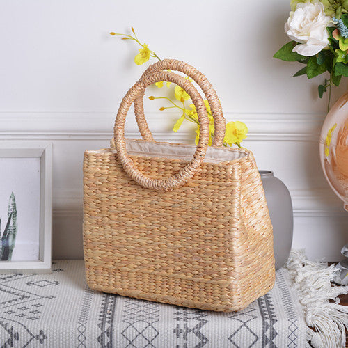 Hand Woven Straw Bag