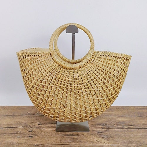 Hand Woven Straw Bag
