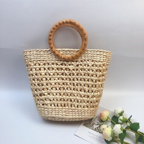 Hand Woven Straw Bag