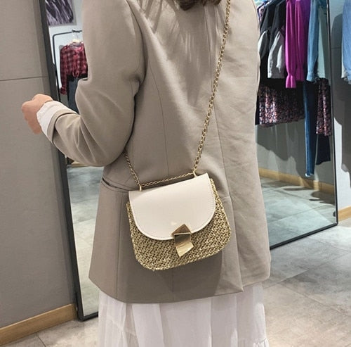 Hand Woven Straw Bag