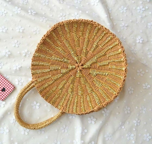 Hand Woven Straw Bag