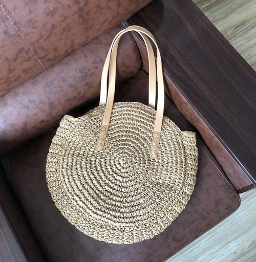 Hand Woven Straw Bag