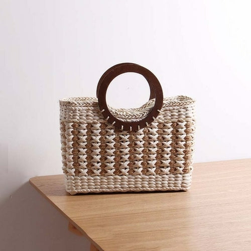 Hand Woven Straw Bag