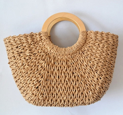 Hand Woven Straw Bag