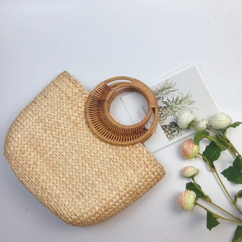 Hand Woven Straw Bag