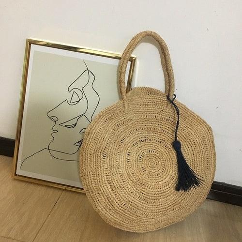 Hand Woven Straw Bag
