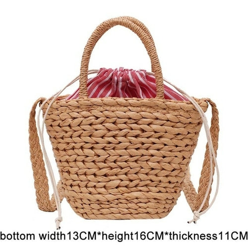 Hand Woven Straw Bag