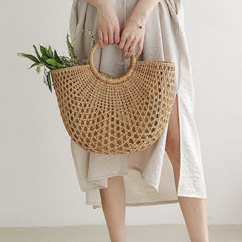 Hand Woven Straw Bag
