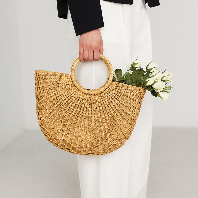 Hand Woven Straw Bag