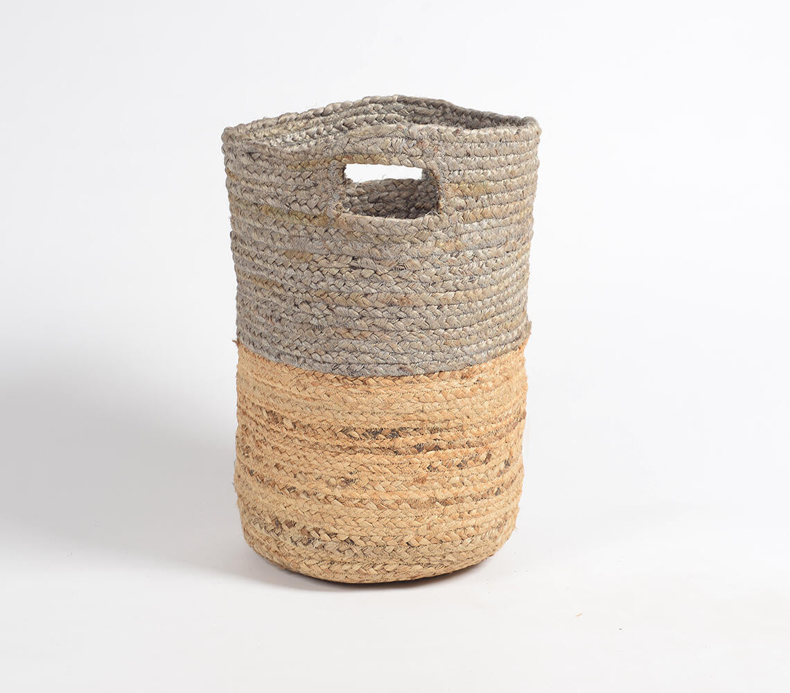 Hand Braided Jute Basket