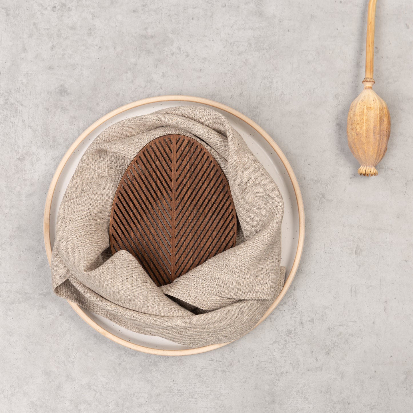 Hemp napkins, set of 2 | natural