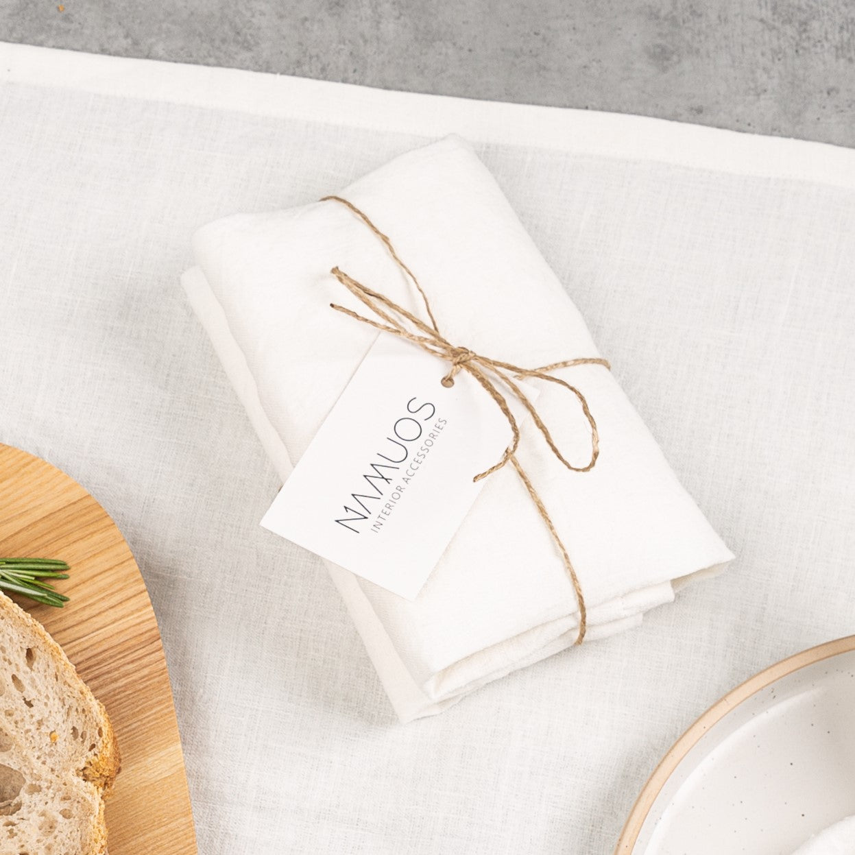 Hemp tea towel / Off White