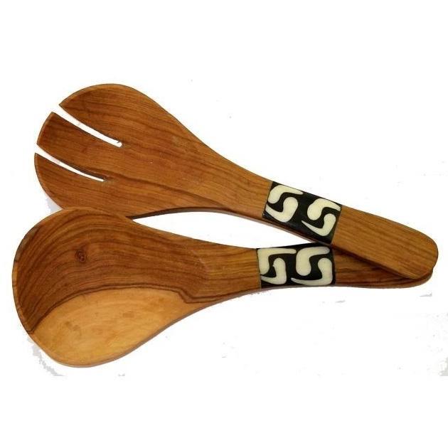 Mini Salad Serving Set (Olive Wood)