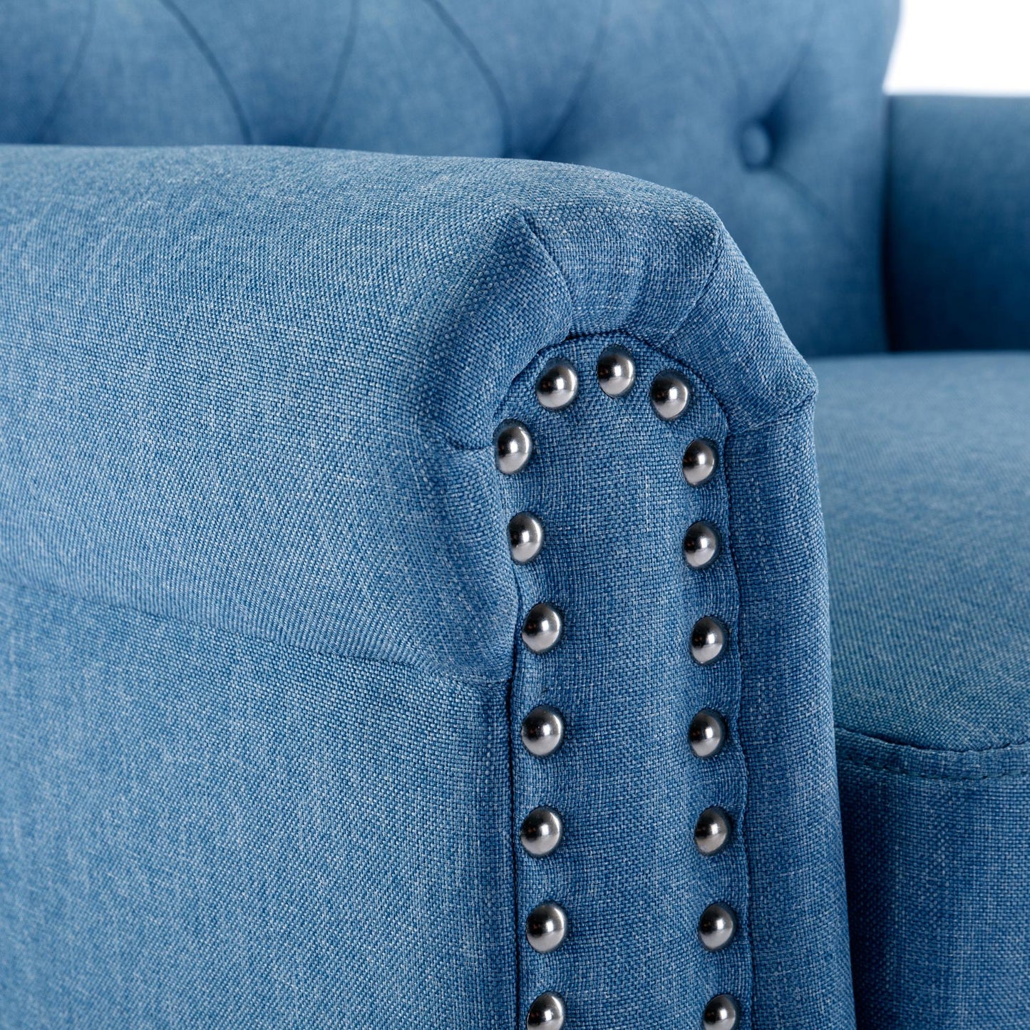 Modern accent armchair (Blue)