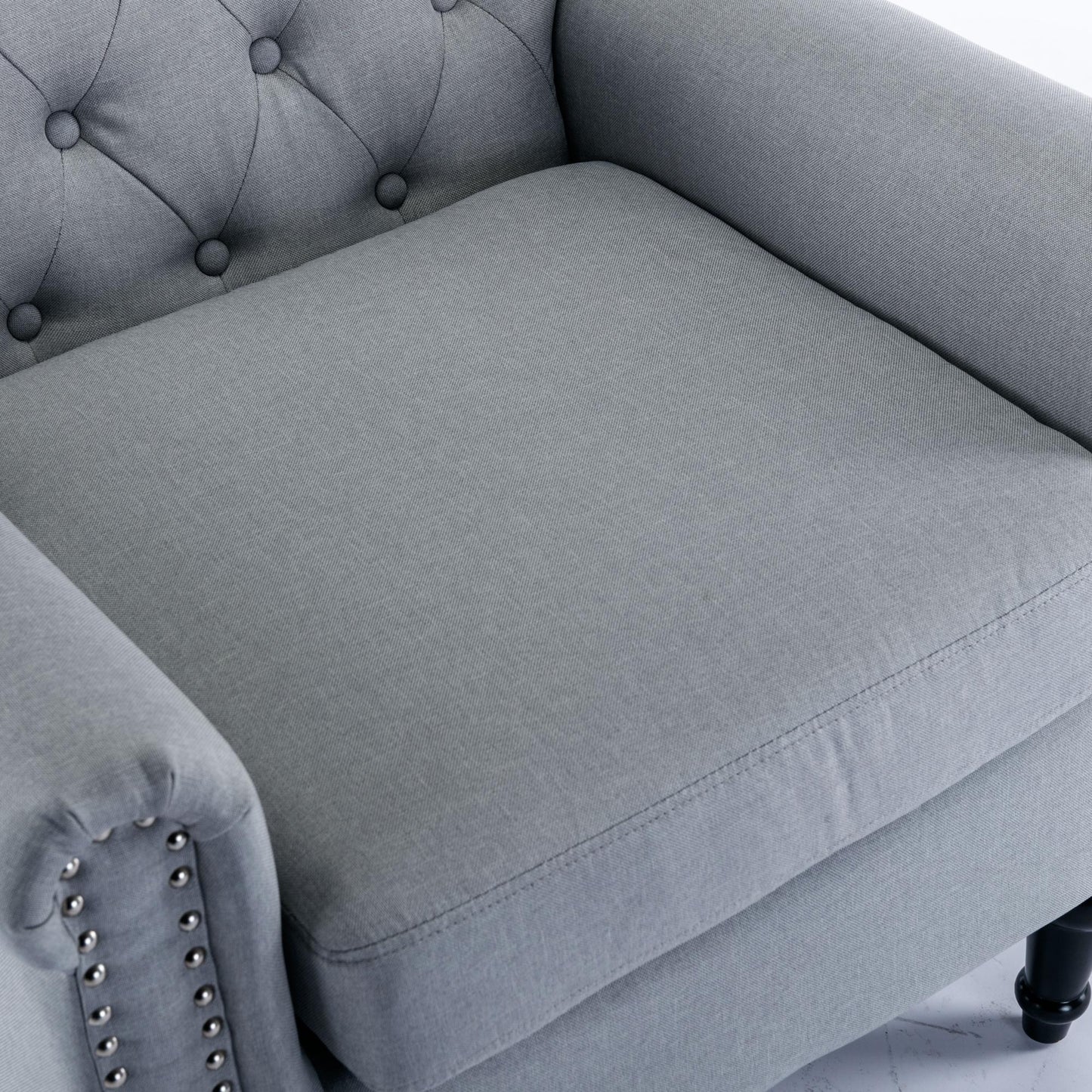 Modern accent armchair (Light Grey)