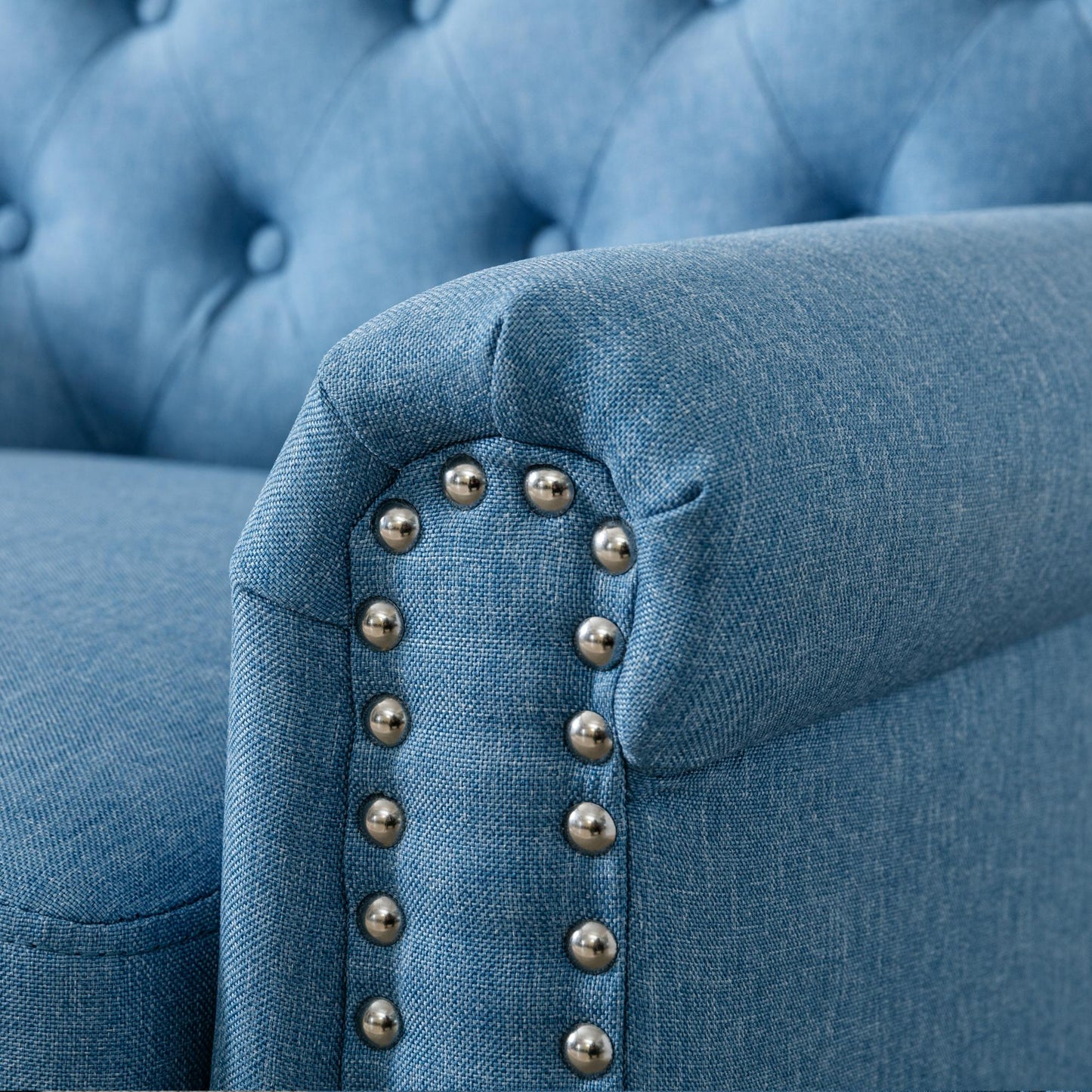 Modern accent armchair (Blue)
