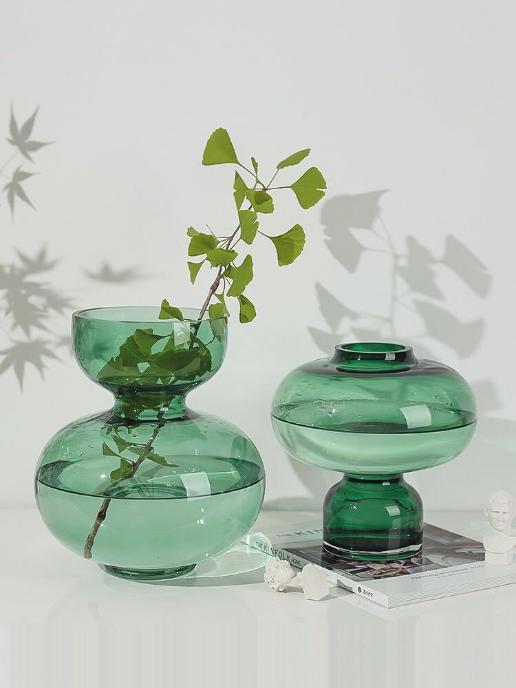 Green Glass Vase