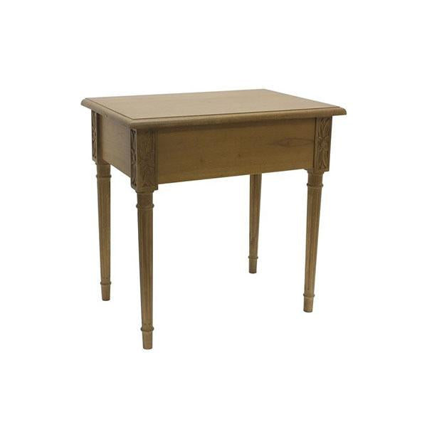 Ceramic Brass Side Table Bedside Mindi Wood