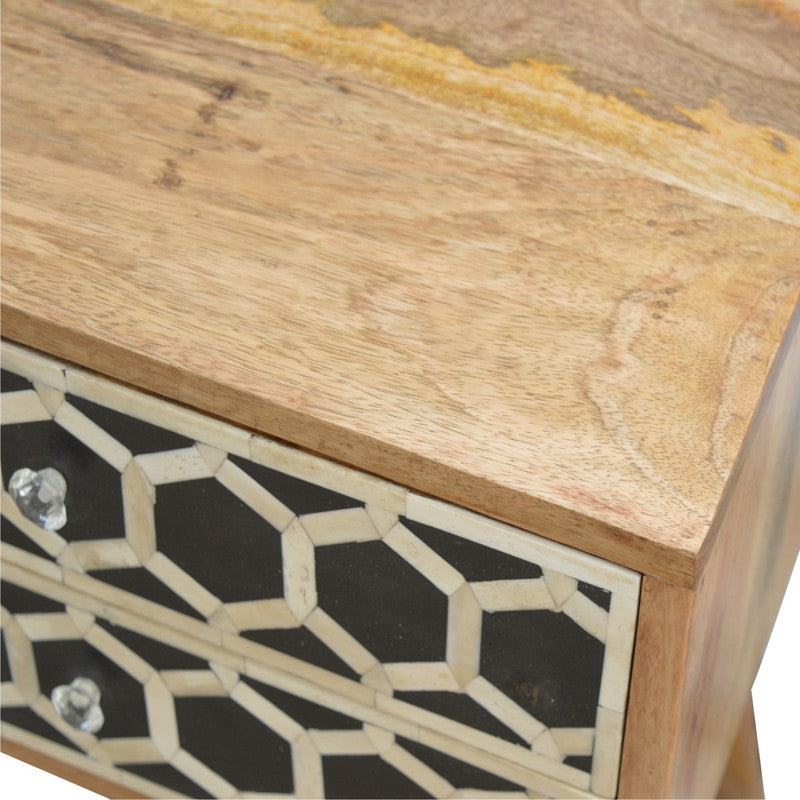Bedside table (With bone inlay)