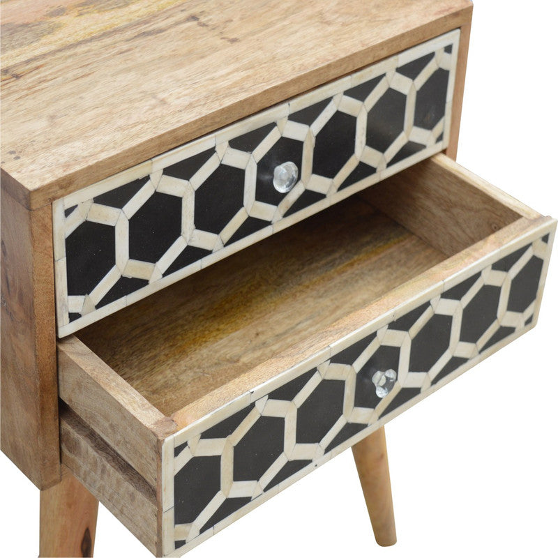 Bedside table (With bone inlay)