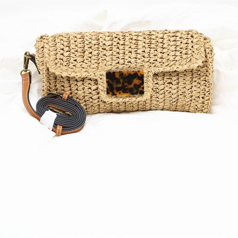 Pillow Straw Bag Women Crochet Messenger Bags