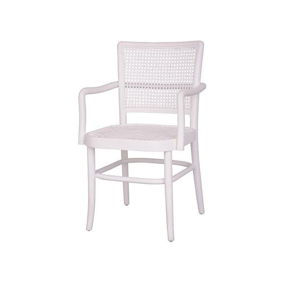 Palm Armed Rattan Dining Chair