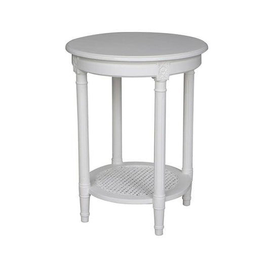 Polo Occasional Round Table (White)