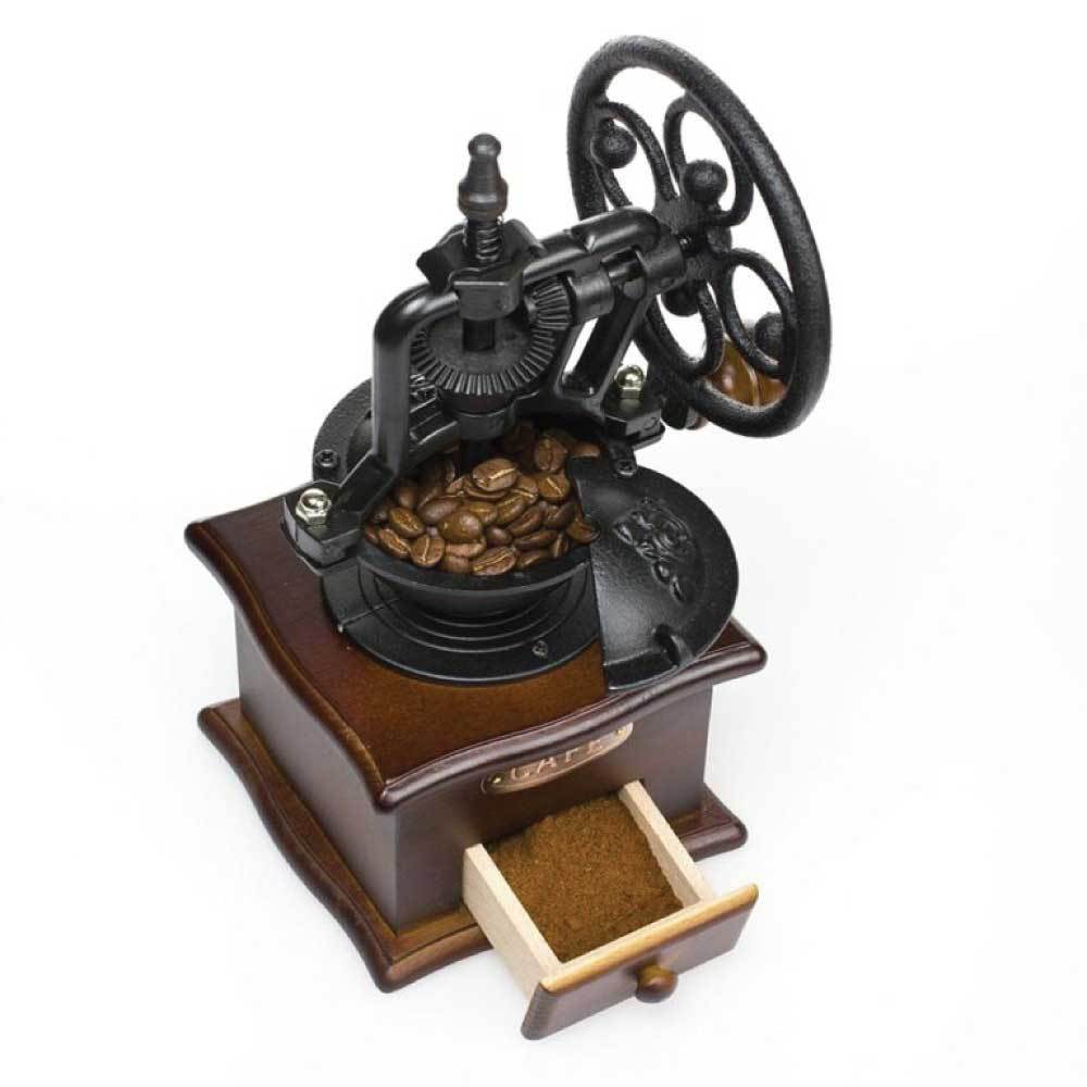 Coffee Bean Grinder (Vintage Retro Manual Wood)