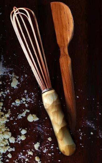 Copper Whisk With Wood Handle