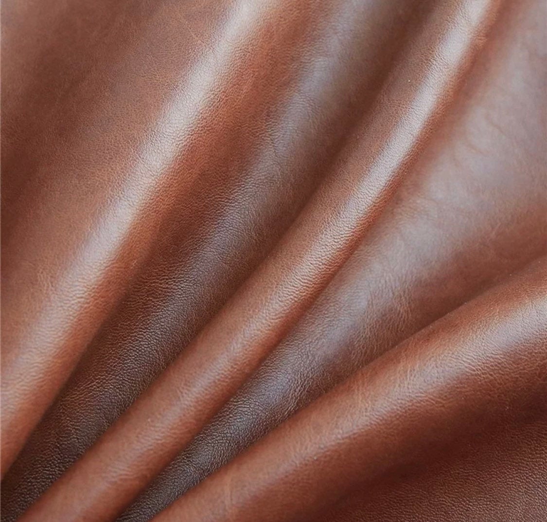 Vegan Leather Pillow Cover, Faux leather throw pillow cover