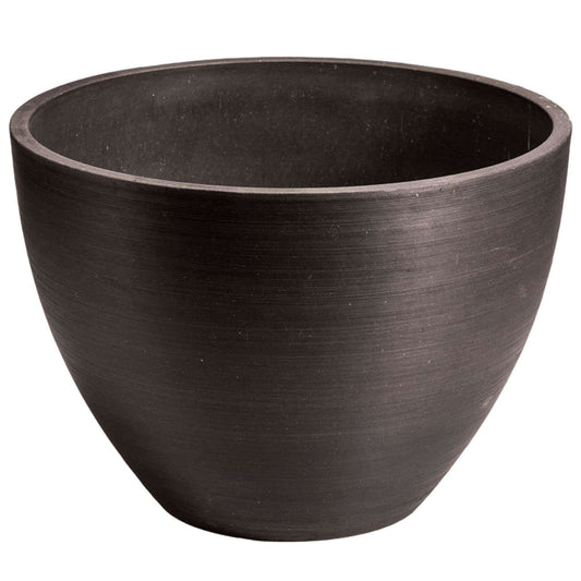 Polished Black Planter Bowl (30cm)